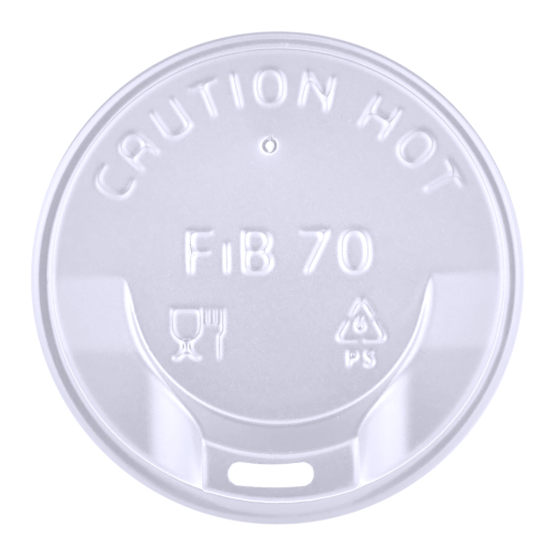 Крышка для бумажных стаканов 175 мл M-70 белая