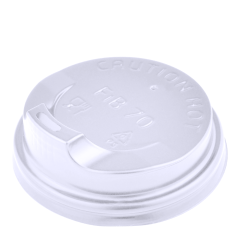 Крышка для бумажных стаканов 175 мл M-70 белая