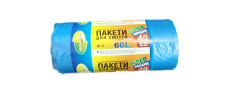 Мусорные пакеты "Традиции качества" 60 литров по 40 штук в рулоне