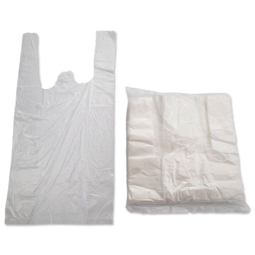 Пакет фасовочный пищевой из полиэтилена майка 16x30 см по 100 штук в пачке