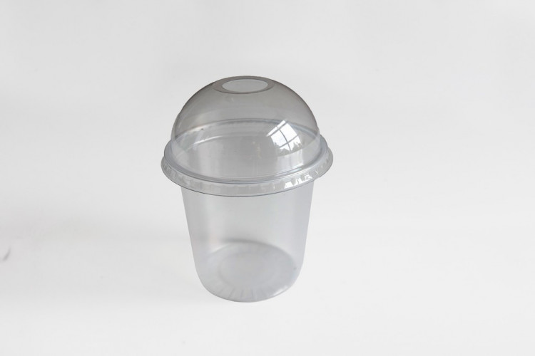 Одноразовая пластиковая столовая-посуда (прибор)  - Стакан-банка 95090, 360 мл