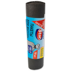 Мусорные пакеты «Star» 160 литров по 10 штук в пакете 