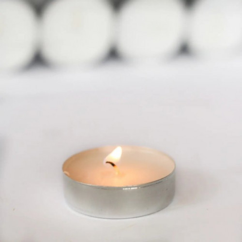 Парафінова столова свічка "таблетка" (Tealight), розмір - висота 1,35 см, діаметр - 3,9 см