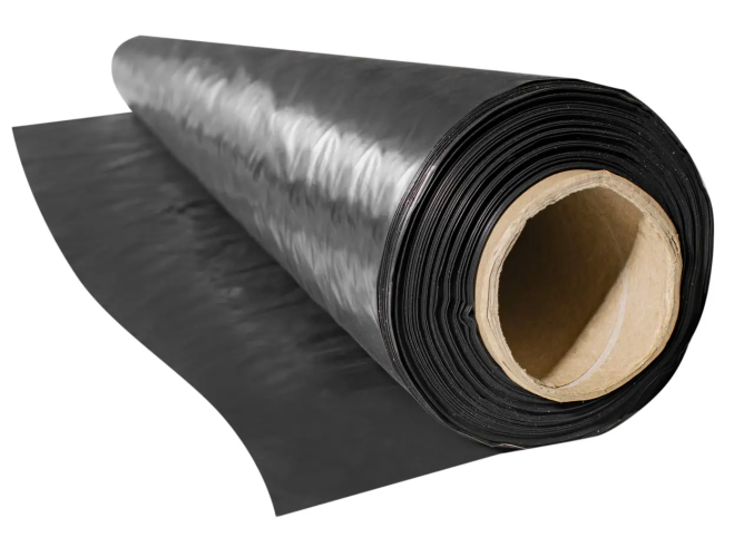 Плівка поліетиленова чорна вторинна рукав 200 мкм 50 м